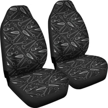 Load image into Gallery viewer, Kitchen Tools Cooking Car Seat Covers Chalky Black and White