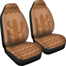 Load image into Gallery viewer, Desert Chevron and Cactus Design Car Seat Covers Set
