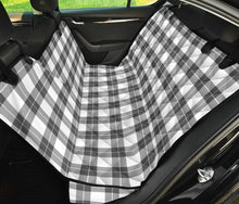 Load image into Gallery viewer, Gray and White Plaid Dog Hammock Back Seat Protector For Pets