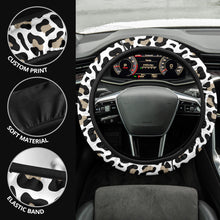 Load image into Gallery viewer, Snow Leopard Steering Wheel Cover