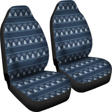 Load image into Gallery viewer, Blue Winter Knit Car Seat Covers Set