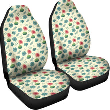 Load image into Gallery viewer, Cactus and Succulent Pattern Car Seat Covers Cream Light Pattern