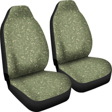 Load image into Gallery viewer, Green and Cream Leaves Pattern Car Seat Covers Set
