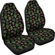 Load image into Gallery viewer, Green, Pink, Cactus Car Seat Covers Set Desert Southwestern