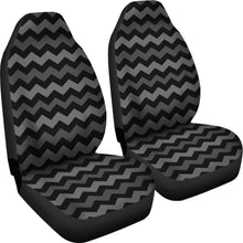 Load image into Gallery viewer, Gray and Black Ombre Chevron Car Seat Covers Set Seat Protectors