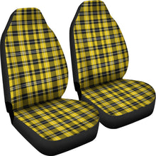 Load image into Gallery viewer, Yellow Black and White Plaid Tartan Car Seat Covers