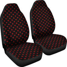 Load image into Gallery viewer, Black With Red Stars Car Seat Covers Seat Protectors