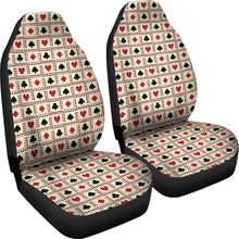 Load image into Gallery viewer, Playing Card Suits Pattern Car Seat Covers Seat Protectors