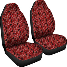 Load image into Gallery viewer, Dark Red Paisley Bandana Pattern Car Seat Covers Set
