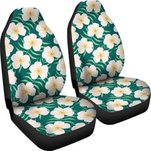 Load image into Gallery viewer, Green With Plumeria Frangipani Hawaiian Flower Pattern Car Seat Covers