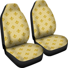 Load image into Gallery viewer, Gold Fleur De Lis Car Seat Covers Seat Protectors