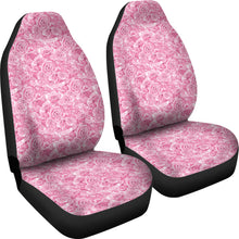 Load image into Gallery viewer, Pink Roses Seat Covers Girly Shabby Chic Rose Pattern