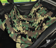 Load image into Gallery viewer, Camouflage Back Seat Protector Cover For Pets Green, Black and Beige