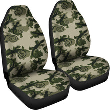 Load image into Gallery viewer, Gecko Camouflage Car Seat Covers Green and Black Camo