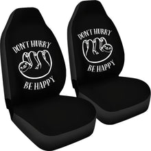 Load image into Gallery viewer, Don't Hurry Be Happy Sloth Car Seat Covers