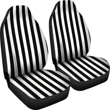 Load image into Gallery viewer, Black and White Striped Car Seat Covers