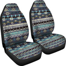 Load image into Gallery viewer, Blue Boho Pattern Abstract Car Seat Covers