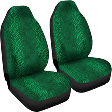 Load image into Gallery viewer, Green and Black Lizard Snake Skin Scales Car Seat Covers Seat Protectors