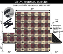 Load image into Gallery viewer, Fall Color Bear Plaid Sofa