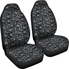 Load image into Gallery viewer, Gray and Black Skull Car Seat Covers Seat Protectors