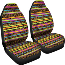 Load image into Gallery viewer, Leopard Print and Serape Car Seat Cover Set