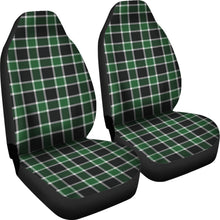 Load image into Gallery viewer, Dark Green and Black Plaid Check Car Seat Covers