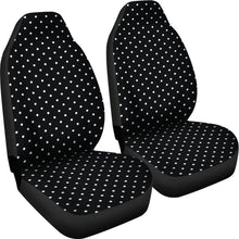 Load image into Gallery viewer, Black White Polka Dot Car Seat Covers