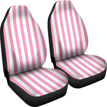 Load image into Gallery viewer, Pink White Striped Car Seat Covers Set