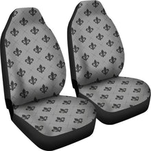 Load image into Gallery viewer, Gray Fleur De Lis Pattern