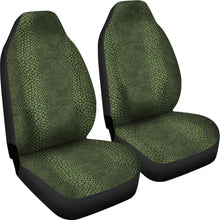 Load image into Gallery viewer, Dark Green Reptile, Snake, Skin, Scales, Car Seat Covers