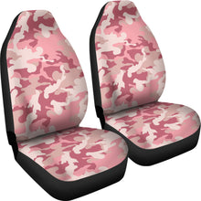Load image into Gallery viewer, Blush Pink and Rose Camouflage Car Seat Covers Set Camo Seat Protectors