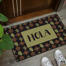 Load image into Gallery viewer, Hola Cactus Pattern Doormat Welcome Mat Southwestern Pattern
