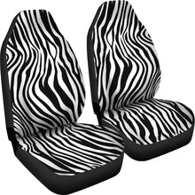 Load image into Gallery viewer, Black and White Zebra Print Car Seat Covers Set