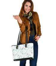Load image into Gallery viewer, White With Retro Wildflower Pattern Tote Bag