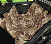 Load image into Gallery viewer, Brown Camouflage Pattern Back Bench Seat Cover Protector For Pets