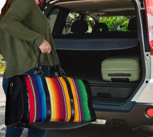 Load image into Gallery viewer, Serape Style Travel Bag Duffel With Faux Leather Handles