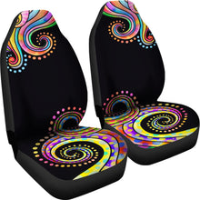 Load image into Gallery viewer, Colorful Watercolor Abstract Swirls Car Seat Covers