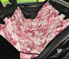 Load image into Gallery viewer, Blush Pink and Rose Camouflage Pattern Back Seat Cover for Pets