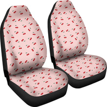 Load image into Gallery viewer, Pink With Red Cherry Pattern Car Seat Covers Set