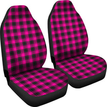 Load image into Gallery viewer, Hot Pink Plaid Car Seat Covers Seat Protectors