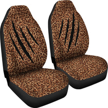 Load image into Gallery viewer, Leopard Print With Claw Marks Car Seat Covers Set