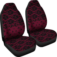Load image into Gallery viewer, Dark Pink Lace Car Seat Covers