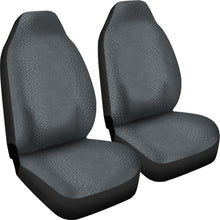Load image into Gallery viewer, Gray Snake Skin Reptile Scales Car Seat Covers