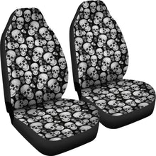 Load image into Gallery viewer, Black Gray Skulls Pattern Car Seat Covers