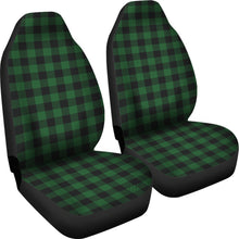 Load image into Gallery viewer, Green and Black Buffalo Plaid Car Seat Covers