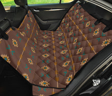 Load image into Gallery viewer, Dark Brown Southwestern Tribal Pattern Dog Hammock Back Seat Cover For Pets
