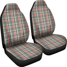 Load image into Gallery viewer, Peach Plaid Car Seat Covers