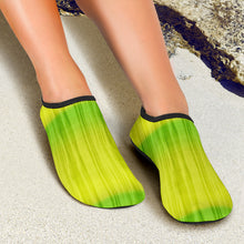 Load image into Gallery viewer, Green and Yellow Tie Dye Water Shoes