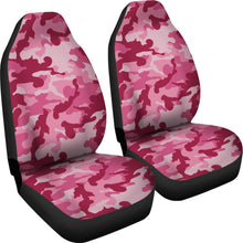 Load image into Gallery viewer, Magenta Camouflage Car Seat Covers Set Pink Camo Seat Protectors