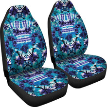 Load image into Gallery viewer, Tie Dye Teal, Purple, Blue Car Seat Covers Set